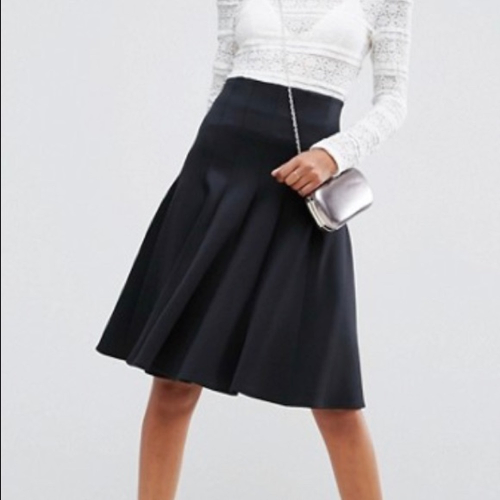 ASOS prom skirt with high waist in scuba